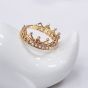 Natural White Pearl Crown Luxury Distinguish 925 Sterling Silver Ring