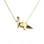 Cute Animal 3D Dinosaur 925 Sterling Silver Necklace