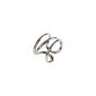 Anillo ajustable CHIC Three Lines Cross 925 Sterling Silver