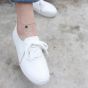 Любовь Всегда Быть Последним 925 Стерлинговым Бисером Белый CZ Foot Anklet