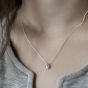 Simple Mini Waterdrop 925 Sterling Silver Necklace