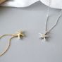 Simple Starfish Five Stars 925 Sterling Silver Necklace