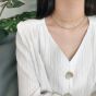 New Oval Beads 925 Sterling Silver Choker Necklace