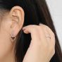 Boucles d'oreilles pendantes classiques creuses irrégulières en argent sterling 925