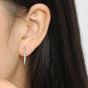 Boucles d'oreilles pendantes en argent sterling 925