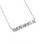 Geometry Rectangle Tag 925 Sterling Silver Necklace