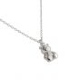 Симпатичное мини-ожерелье из серебра 925 пробы с изображением медведя