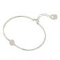 Simple Round Tag 925 Sterling Silver Adjustable Bangle
