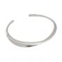 Irregular Twisted 925 Sterling Silver Open Bangle
