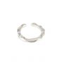 Irregular Simple 925 Sterling Silver Adjustable Ring