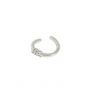Simple Twisted Knot 925 Sterling Silver Non-Pierced Earring(Single)