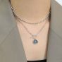 Fashion OT Shape Ожерелье из натурального анемусита из стерлингового серебра 925 пробы