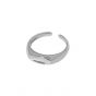 Minimalism Geometry Arc 925 Sterling Silver Adjustable Ring