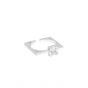 Geometry Square CZ 925 Sterling Silver Adjustable Ring