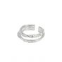 Triple Layer Simple 925 Sterling Silver Adjustable Ring