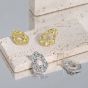 Серьги-гвоздики неправильной формы из стерлингового серебра 925 пробы в стиле минимализм