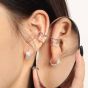 Fashion Geometry Hollow 925 Sterling Silver Non-Pierced Earring(Single)