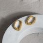 Geometry Irregular Hollow Twisted Circle 925 Sterling Silver Hoop Earrings