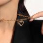 Women Hollow Heart Chain 925 Sterling Silver Necklace