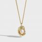 エレガントなオーバルシェル本物の養殖真珠925スターリングシルバーネックレス
