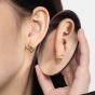 Geometry Irregular Thread Twisted 925 Sterling Silver Stud Earrings