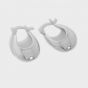 Office U Shape 925 Sterling Silver Hoop Earrings