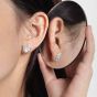 Daily Irregular Meteorite Stone 925 Sterling Silver Stud Earrings