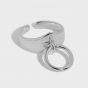 Holiday Circle Rings 925 Sterling Silver Adjustable Ring
