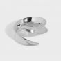 Simple Wide River 925 Sterling Silver Adjustable Ring