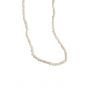 Elegante collar de plata de ley 925 con perlas barrocas naturales irregulares