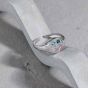 Регулируемое кольцо из стерлингового серебра 925 пробы с красочной геометрией в форме звезды овальной формы