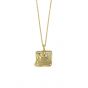 Geometry Irregular Square 925 Sterling Silver Necklace