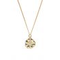 Sweet CZ Sunflower 925 Sterling Silver Necklace