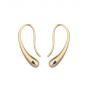 Boucles d'oreilles pendantes simples en argent sterling Waterdrop 925
