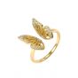 Beautiful CZ Flying Butterfly 925 Sterling Silver Adjustable Ring