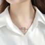 Ожерелье Lady Heart с электрокардиограммой из стерлингового серебра 925 пробы