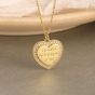 Monther's Day CZ Heart Letters 925 Sterling Silver Necklace