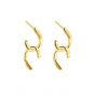 Office Geometry Irregulars Hook 925 Sterling Silver Dangling Earrings