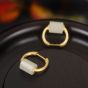 Модные серьги-кольца из стерлингового серебра 925 пробы с натуральной нефритовой трубкой