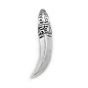 Vintage Wolf Teeth Tooth Protection 925 Sterling Silver Pendant