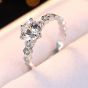 0.5ct 1ct Lady CZ/Moissanite Hive 925 Sterling Silver Ring
