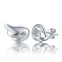 Wings Cubic Zirconia 925 Silver Earrings