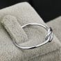 Simple Heart Knot 925 Sterling Silver Ring