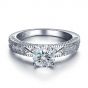 Anillo Princess Princess CZ Micro Setting 925 Sterling Silver Wedding Promise
