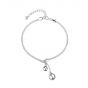 Simple Double Layer Beads 925 Sterling Silver Bracelet