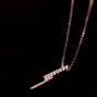Geometry CZ Line 925 Sterling Silver Necklace