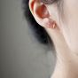 Boucles d'oreilles en argent sterling 925 avec géométrie minimalisme