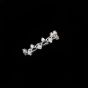 Classic CZ Winding Hollow Branches 925 Sterling Silver Adjustable Ring