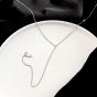 Simple Y Shape Tassel 925 Sterling Silver Necklace