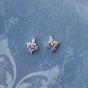 Girl CZ Butterfly Flying 925 Sterling Silver Stud Earrings